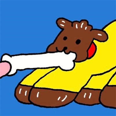 奶呼呼的微信情侣头像不明显 一左一右分开的超可爱卡通情头图片