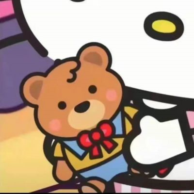 一男一女超甜美可爱的呆萌情头 小众可爱的卡通动漫情侣头像图片