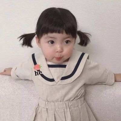 萌化人心的小孩子微信情头 一男一女超可爱萌娃情侣头像图片