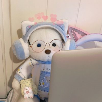 简约高级ins风小众情头大全 2023简单可爱的玩偶情侣头像图片