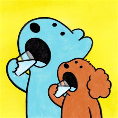 不易撞的优质简约卡通头像 ins风高级小众超可爱的卡通头像图片