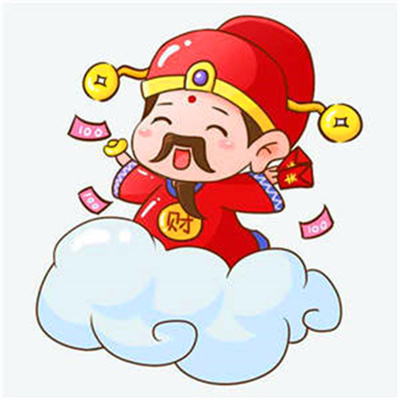 招财旺财的卡通微信头像图片合集 能带来财运的财神爷微信头像