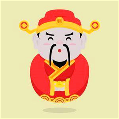 招财旺财的卡通微信头像图片合集 能带来财运的财神爷微信头像