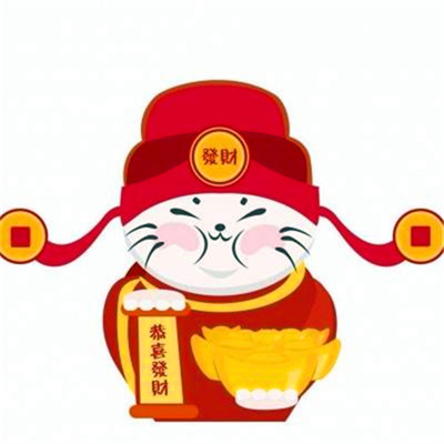 招财旺财的卡通微信头像图片合集 能带来财运的财神爷微信头像