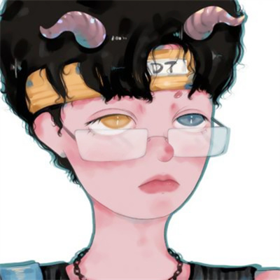 精选优质独一无二的微信情头 一左一右手绘ins风情侣动漫头像