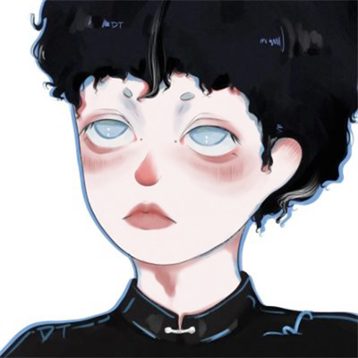 精选优质独一无二的微信情头 一左一右手绘ins风情侣动漫头像