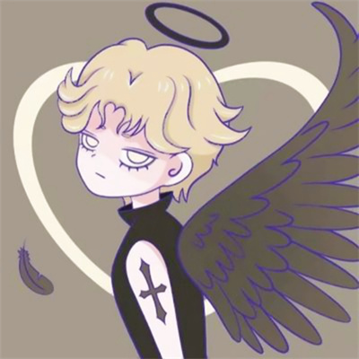 精选优质独一无二的微信情头 一左一右手绘ins风情侣动漫头像