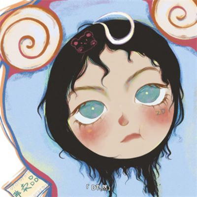 精选优质独一无二的微信情头 一左一右手绘ins风情侣动漫头像