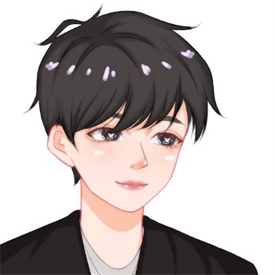 精选优质独一无二的微信情头 一左一右手绘ins风情侣动漫头像