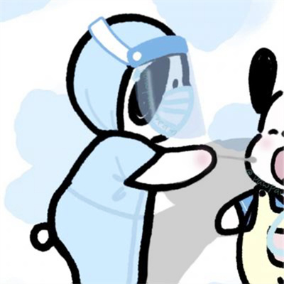 一人一张超可爱的微信情头不明显 呆萌好玩有互动的卡通情侣头像