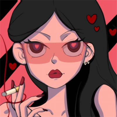 高质量很好看的一男一女情头 高级小众酷酷画风的动漫情侣头像