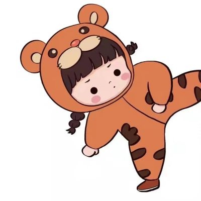 简约好看的不明显Q版情侣头像 一男一女分开简笔画情侣头像一对