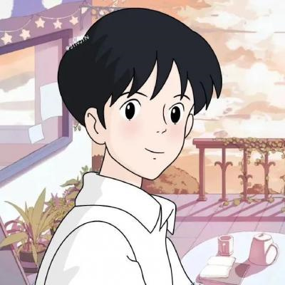 高质量日系ins风动漫情头图片 可爱超甜的动漫情侣头像一男一女
