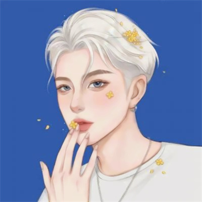 一左一右ins风精致好看微信情头 一男一女优质手绘动漫情侣头像