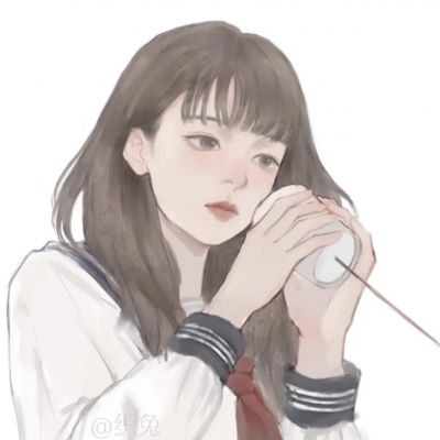 最新流行超火的动漫微信情头 个性好看的qq情侣手绘头像一男一女