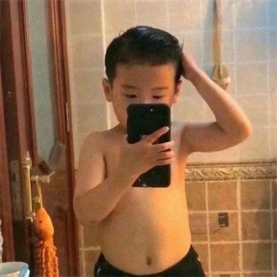 最新适合大学生用的小孩情头 一男一女分开超可爱萌娃情侣头像