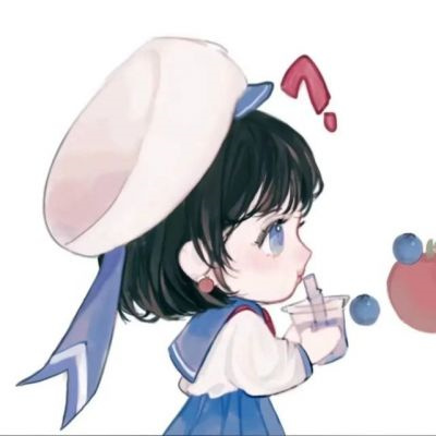 甜蜜互动虐死狗不明显情侣头像 超可爱的手绘动漫情侣头像