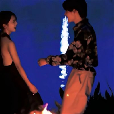 文艺法式老风格的情头图片大全 唯美浪漫复古风港风真人情侣头像