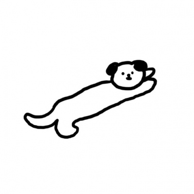 极简风超耐看的手绘简笔画头像 简笔画风格的黑白简约卡通头像