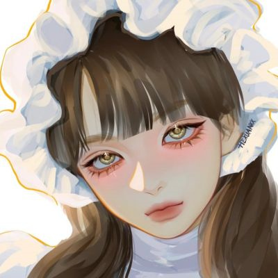 高清精致的清爽动漫女头 2022超流行的手绘真人女头高级感十足