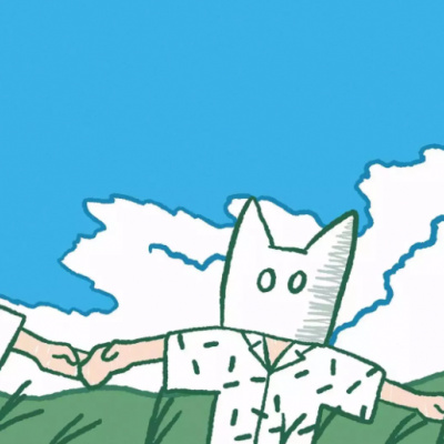 创意感十足小清新学生党情头 个性少见的不明显情侣头像高清版