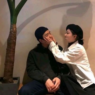 优质超级甜的双人情侣头像 2022超级甜美真人漂亮的情头