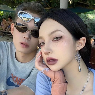 2022很甜美的真人高清情头 很甜美的气质的情侣双人高级头像