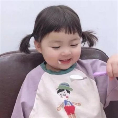 适合学生党用的不明显情侣头像 可爱搞怪的萌娃情侣头像一男一女