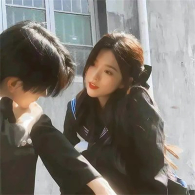 意境清新双人同框真人cp情侣头像 甜美双人糖分爆表互动情侣头像