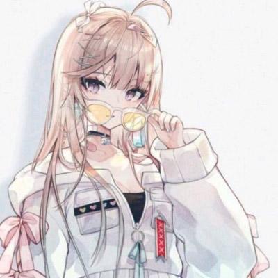 可爱森系很精致的卡通女头 温柔清纯又很可人优雅的动漫女头