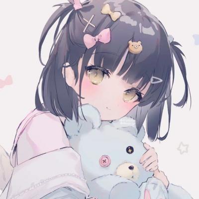 可爱森系很精致的卡通女头 温柔清纯又很可人优雅的动漫女头