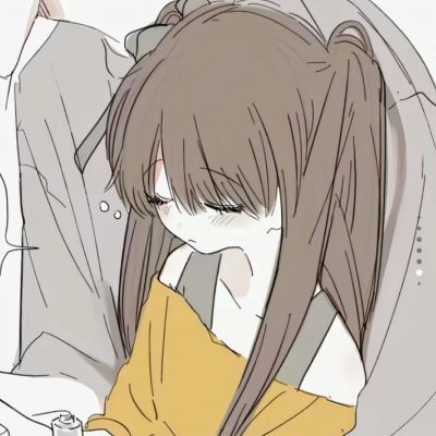 卡通可爱情侣头像一男一女 动漫二次元情头超甜一对