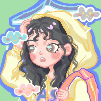 可爱高清卡通头像情侣图片 卡通情头超萌一男一女不明显