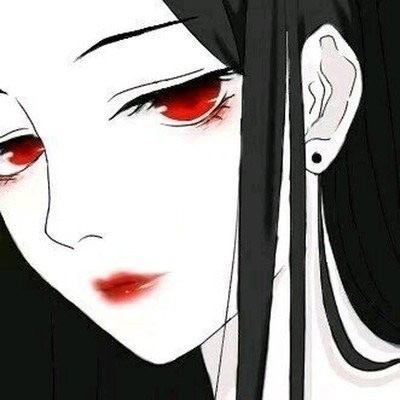 高冷型黑白卡通女头气质好看 成熟又很冷酷无水印二次元动漫女头