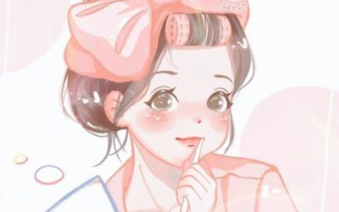 二次元卡通超级好看的黑白 极致温柔超级可爱的卡通动漫女生头像