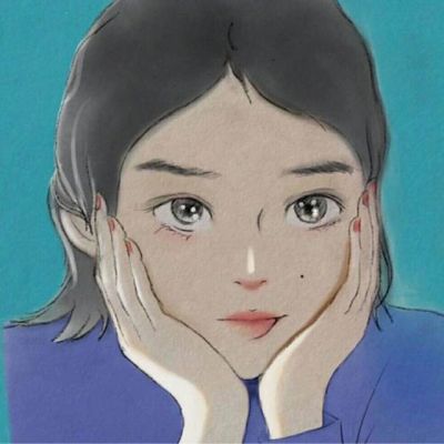二次元卡通超级好看的黑白 极致温柔超级可爱的卡通动漫女生头像