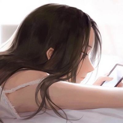 二次元卡通超级好看的黑白 极致温柔超级可爱的卡通动漫女生头像