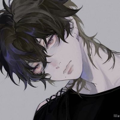 慵懒偏冷淡风动漫卡通男生气 好看二次元气质高冷的魅力男生头像