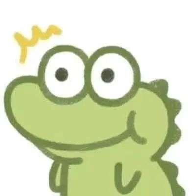 萌系搞笑可爱绿色恐龙头 搞怪独特萌系超级有意思卡通小恐龙头像