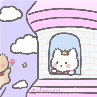 少女精致二次元可爱情侣头像 很好看的最新甜到爆的动漫情侣头像