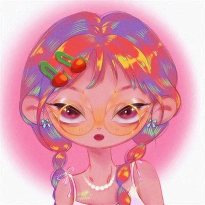 手绘女头短发青春少女可爱头像 超拽手绘女生头像图片女孩