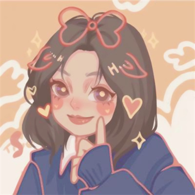 手绘女头短发青春少女可爱头像 超拽手绘女生头像图片女孩