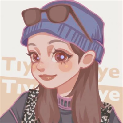 手绘女头短发青春少女可爱头像 超拽手绘女生头像图片女孩