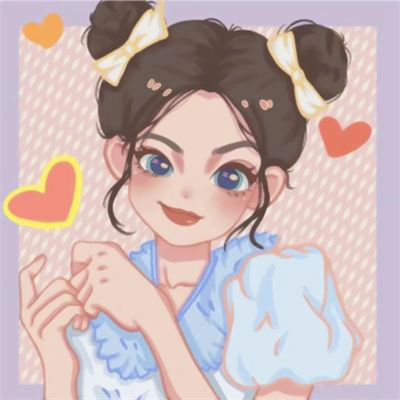 手绘女头短发青春少女可爱头像 超拽手绘女生头像图片女孩