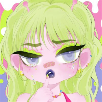 手绘女头短发青春少女可爱头像 超拽手绘女生头像图片女孩