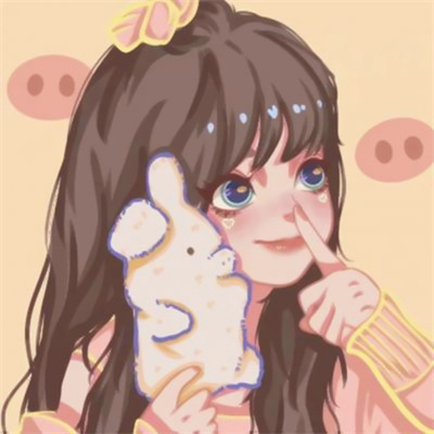 手绘女头短发青春少女可爱头像 超拽手绘女生头像图片女孩