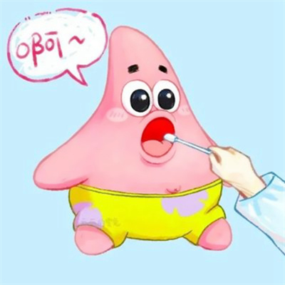 卡通动漫情头不明显可爱呆萌 海绵宝宝情头像一左一右派大星