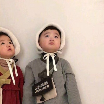 萌小孩情侣qq头像 情侣头像可爱小孩真人一对