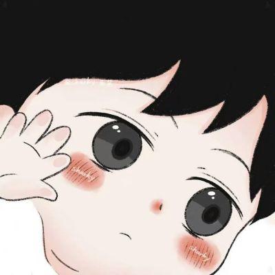 手绘卡通情侣头像一对可爱 超级萌超级可爱的二次元情头合集
