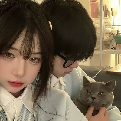 特别甜蜜幸福的情头真人图片 高清超可爱的情侣头像图片